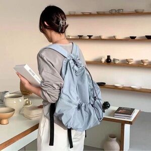 Elegant Sky Blue Women's Backpack